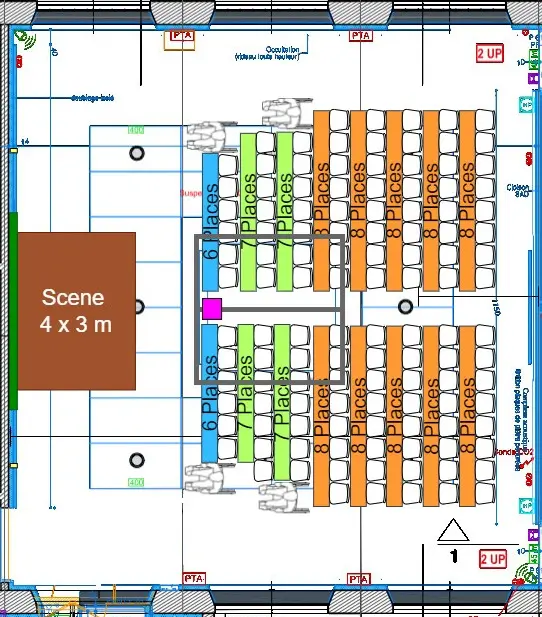 Proposition amenagement auditorium ESADSE en plénière - St Etienne